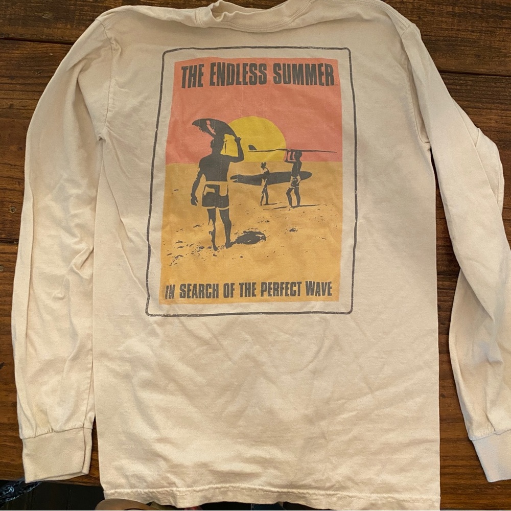 THE ENDLESS SUMMER long sleeve tshirt S surf movie hawaii